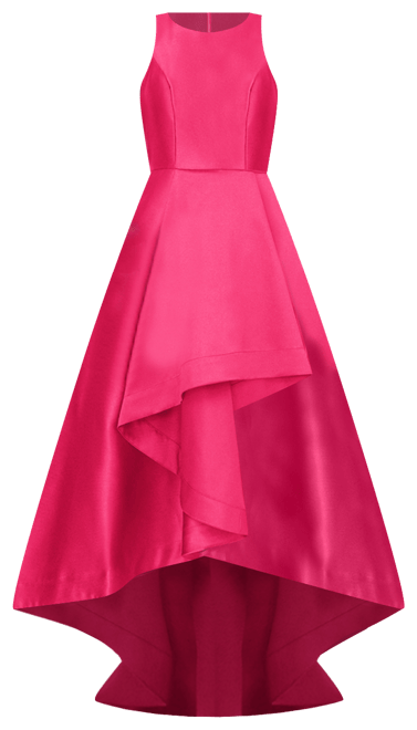 （US発）Adrianna Papell アシンメトリーハイローミカドガウン Adrianna Papell Women's High-Low Mikado Sleeveless Gown - Macy's