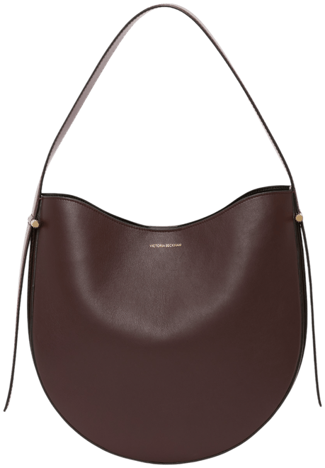 Dia Hobo Bag In Burgundy Smooth Leather