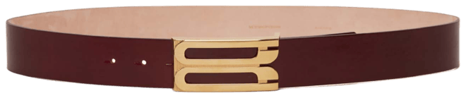 Jumbo Dorian Belt In Burgundy Leather