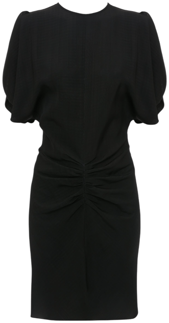 ワンピース VICTORIA BECKHAM 'Gathered Waist Mini' dress Black Gathered Waist Mini Dress In Soft Black Leather – Victoria