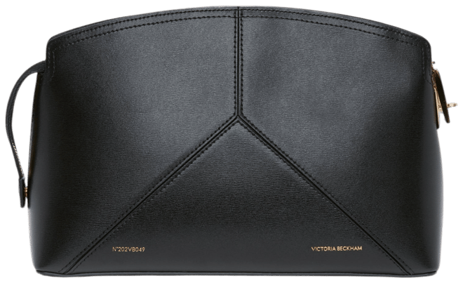 Victoria Clutch Bag In Black Leather