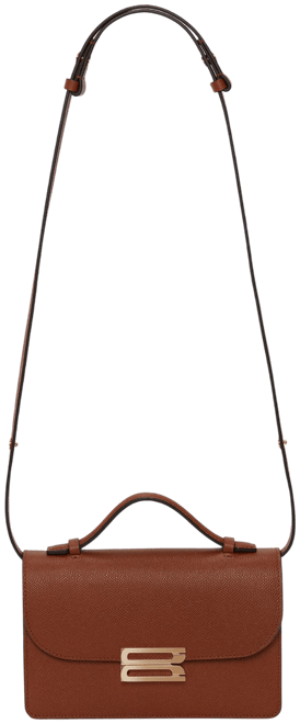 Mini Dorian Bag In Tan Smooth Leather