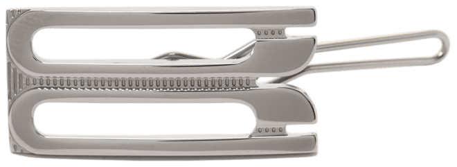 B Frame Hairclip In Silver