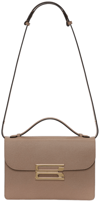 Dorian Bag In Dove Grey Grained Leather