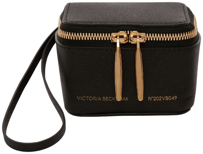 Micro Vanity Wristlet In Black Leather – Victoria Beckham Int