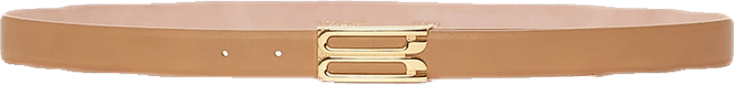 Frame Belt In Camel Leather