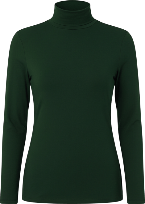 Women's Long-Sleeve Mock-Neck Top