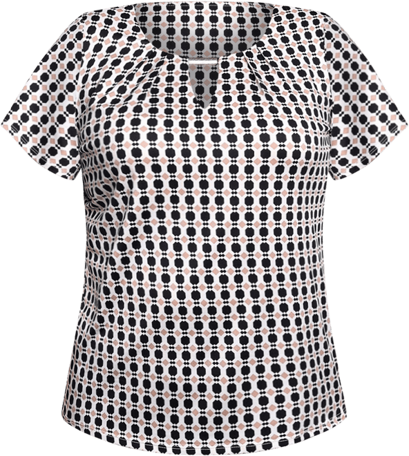 Short Sleeve Top with Hardware