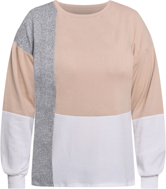Women's Long Sleeve Colorblocked Top