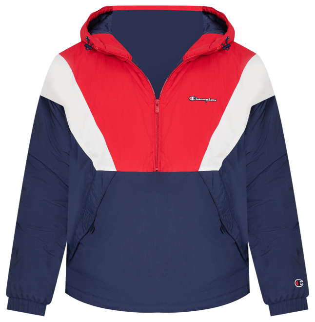 Men s Retro Taslon Color Block Performance Hooded Jacket