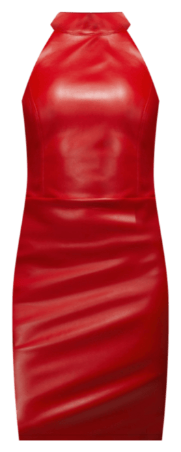 Women's x Ciara Faux Leather Mock Neck Dress