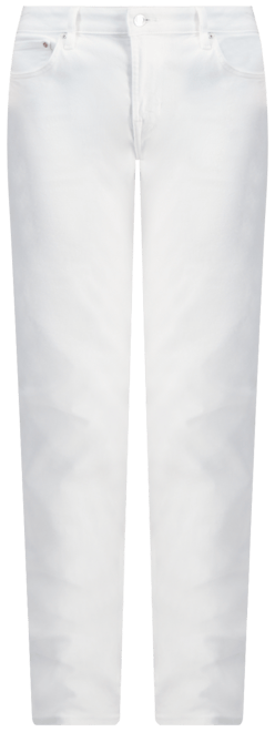 Men's Slim-Straight White Denim Jeans