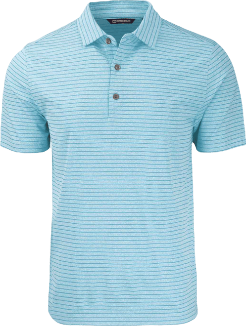 Big & Tall Forge Eco Heather Stripe Stretch Recycled Polo Shirt