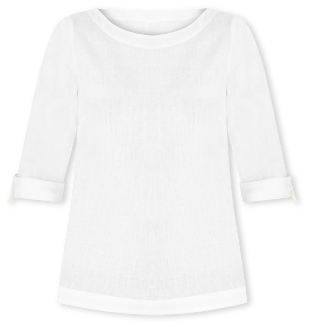 Petite 100% Linen Cuffed Top, Created for Macy's