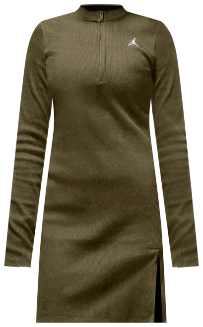 Jordan Women's 1/2-Zip Long-Sleeve Knit Dress