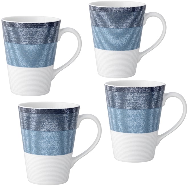 Colorscapes Layers 4 Piece Mug Set, 12 oz