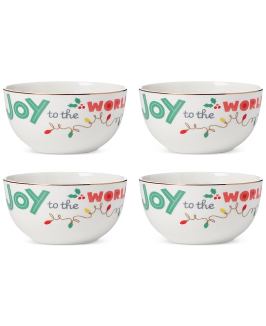 Snoopy Christmas All Purpose Bowls, Set of 4