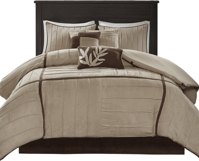 Dune Faux-Suede 7-Pc. Comforter Set, King