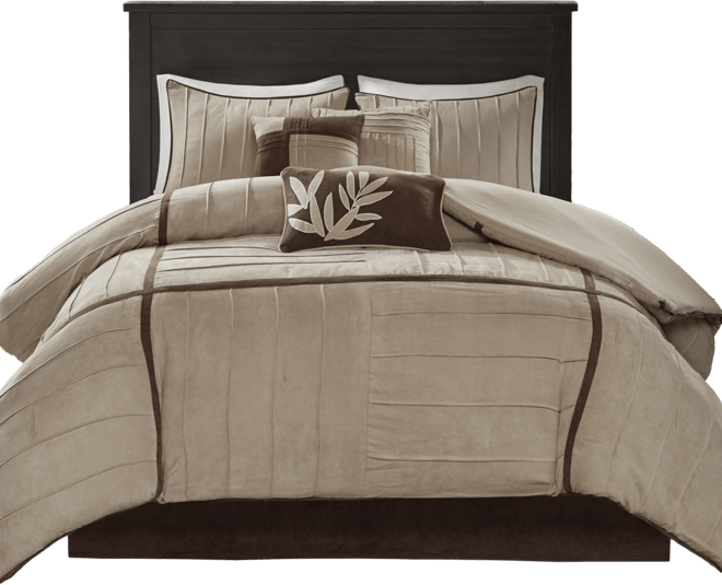 Dune Faux-Suede 7-Pc. Comforter Set, Queen