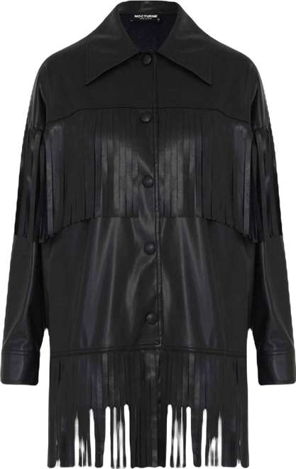 Women's Fringe Faux Suede Jacket