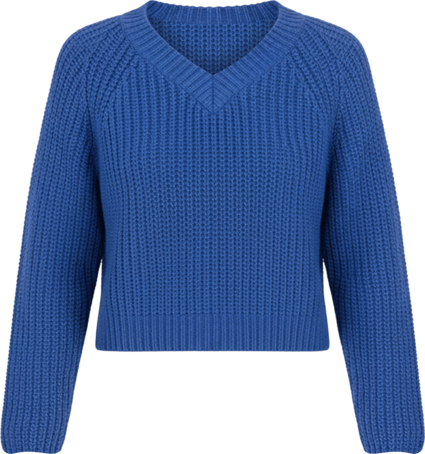 Women's V-neck Knit Sweater