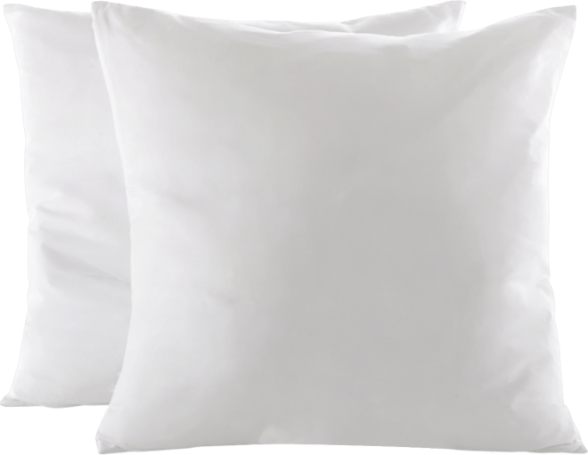 Natural Kapok 2-Pack Pillow Inserts, 24" x 24"