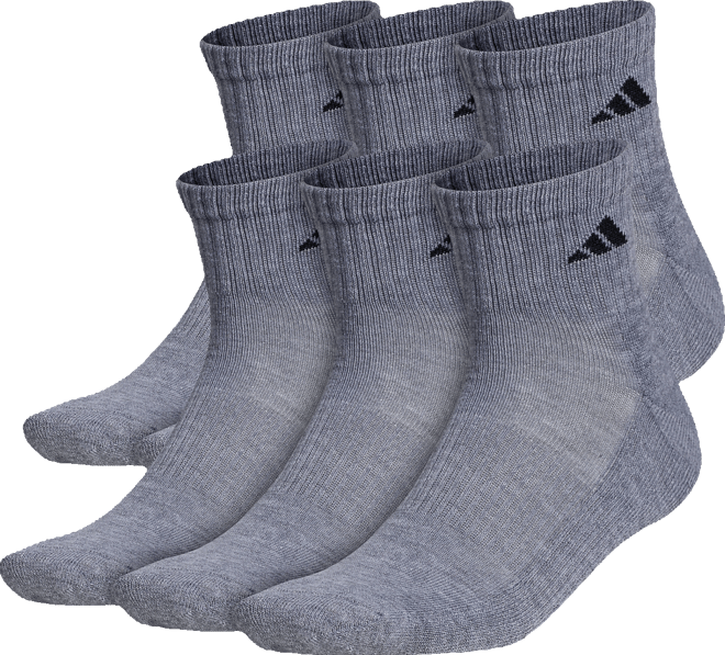 Men's Athletic 6-Pk. Cushioned Quarter Socks