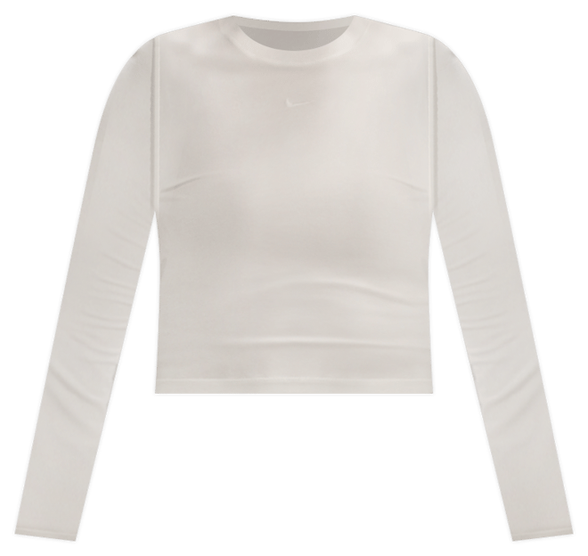 나이키 스포츠웨어 칠 니트 여성 슬림 긴팔 크롭 탑