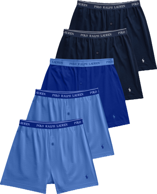 Men's 5-Pack Classic-Fit Cotton Knit Boxers