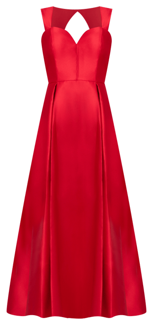 Women's Sweetheart-Neck Mikado Gown