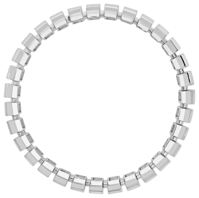 Gold, Silver Plated Brass Stretch Bracelet