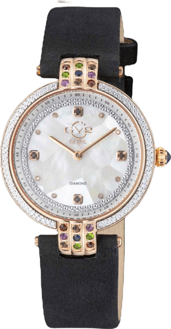 Gv2 Women's Matera 12805 Swiss Quartz Movement Italian Leather Watch 36mm