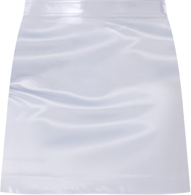 Women's Solid Satin Fit Mini Skirt