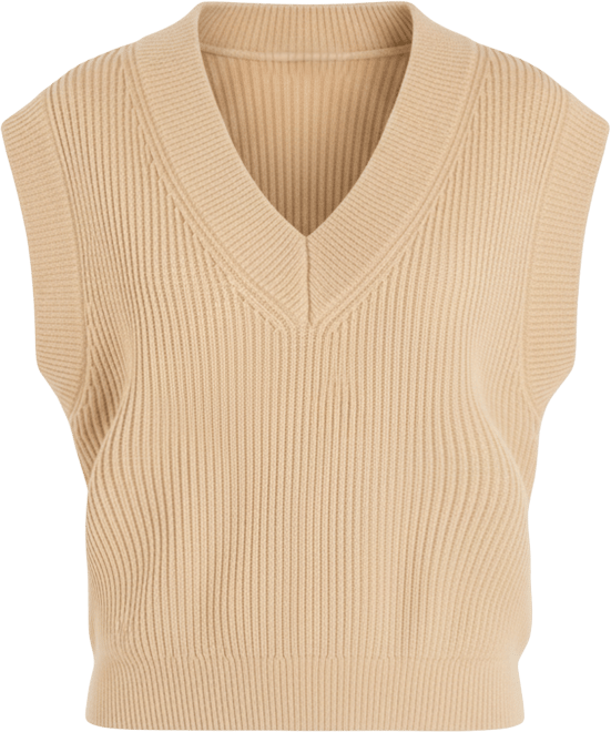 Women's V-neck Knit Sweater Vest