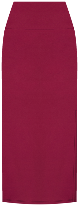 Women's Versatile Side Slit Elastic Waist Maxi Skirt