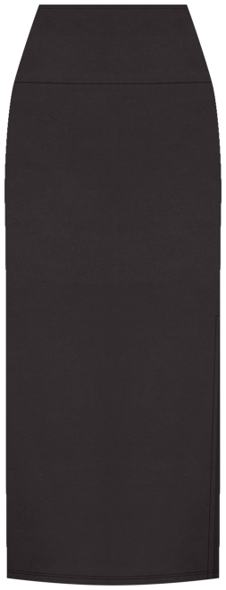 Women's Versatile Side Slit Elastic Waist Maxi Skirt