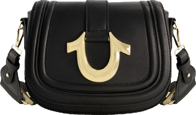 Saddle Bag with Gold Hardware