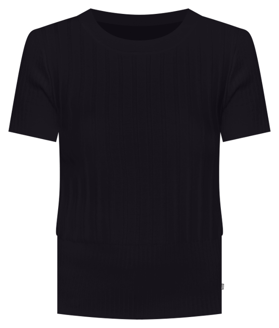 Women's Ribbed Short-Sleeve Sweater