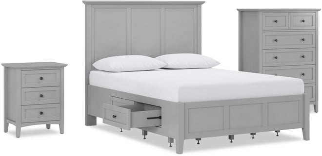 Hedworth Queen Storage 3-Pc. Set (Bed, Chest & Nightstand)