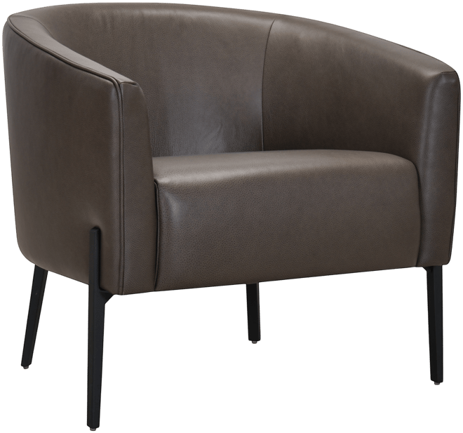 Niebee 31" Leather Accent Chair, Created for Macy's