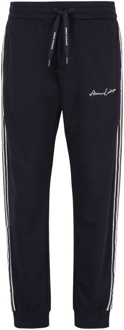 Men's Striped Logo Jogger Pants