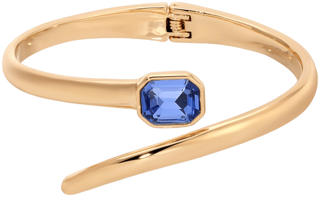 Emerald Deco Wrap Cuff Bracelet