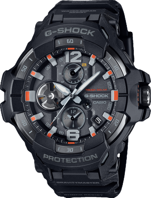 Men's Black Resin Watch, 54.7mm, GRB300EC-1A