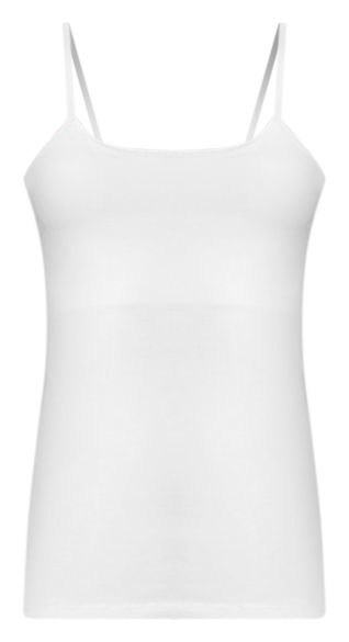 Hanes Women's Stretch Cotton Cami with Built-in Shelf Bra Shirt, Black,  Small : : Fashion