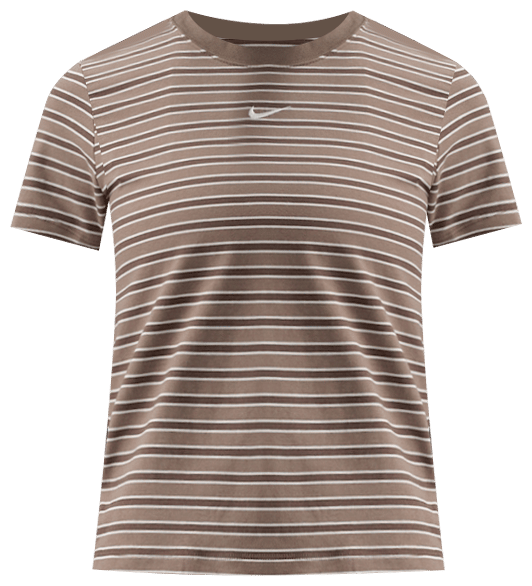 Nike Sportswear Chill Knit T-shirt slim rayé pour femme