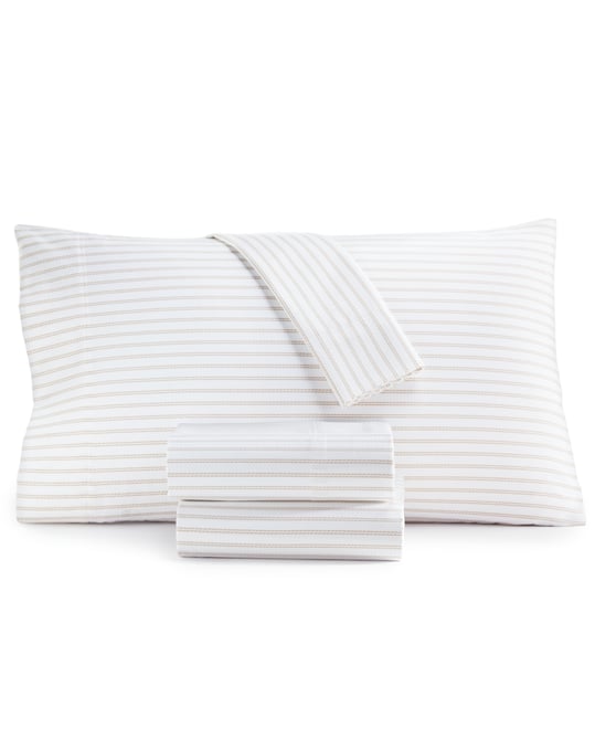 550 Thread Count Printed Cotton 4-Pc. Sheet Set, Queen, Exclusively at Macy's