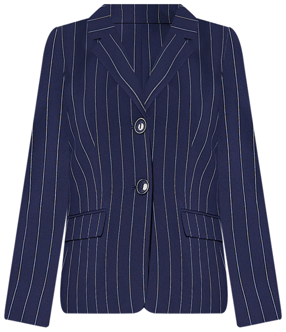 Black Label by Evan-Picone Pinstripe Womens Classic Fit Suit