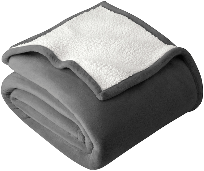 Fleece Sherpa Throw Blanket