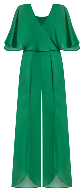 Women's Flutter-Sleeve Jumpsuit