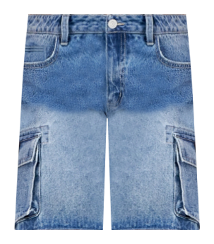 Juniors' Cargo Denim Jorts